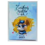 CUADERNO 17X22 TAPA FLEXIBLE ABROCHADO TRENDY DOGS X 48 HOJAS